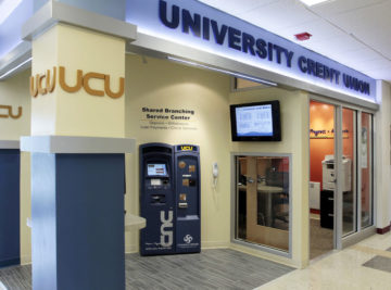 internal photo of umo memorial union university credit union